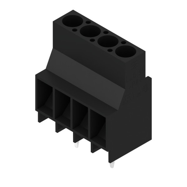 WEIDMÜLLER - Leiterplattenklemme, 6.35mm, Polzahl:4, Abgang: 90°, Zugbügelanschluss