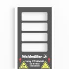 WEIDMÜLLER - Inlay Gerätemarkierer, CC-M 18/52, Ausführung: Aufnahme von 4 Schildern