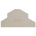 WEIDMÜLLER - Trennwand (Klemmen), Abschlussplatte, 104xdunkelbeige
