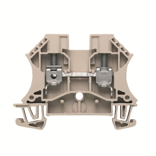 WEIDMÜLLER - Durchgangs-Reihenklemme, Schraubanschl, 6mm², 1000V, 41A, dunkelbeige