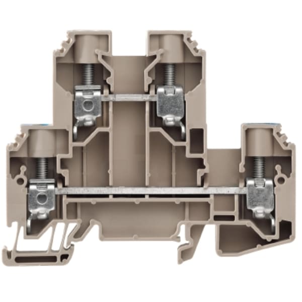 WEIDMÜLLER - Mehrstock-Reihenklemme, Schraubanschl, 10mm², 800V, 57A, dunkelbeige, blau