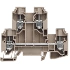 WEIDMÜLLER - Mehrstock-Reihenklemme, Schraubanschl, 10mm², 800V, 57A, dunkelbeige, blau