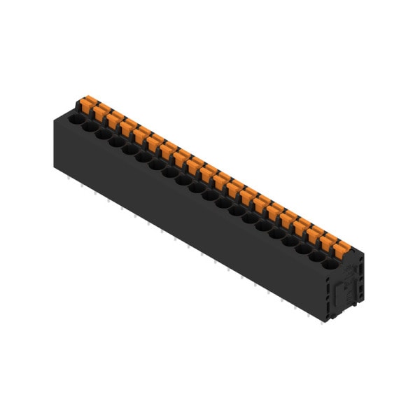 WEIDMÜLLER - Leiterplattenklemme, 5.00mm, Polzahl:20, Abgang: 180°, PUSH IN