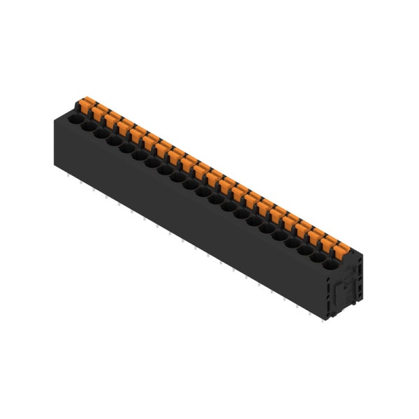 WEIDMÜLLER - Leiterplattenklemme, 5.00mm, Polzahl:21, Abgang: 180°, PUSH IN