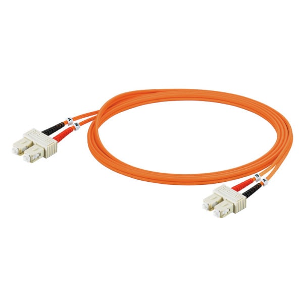 WEIDMÜLLER - Patchkabel Duplex-Klammer beigelegt, Multimode SC-SC IP20, 62.5µm, LSZH, 5m