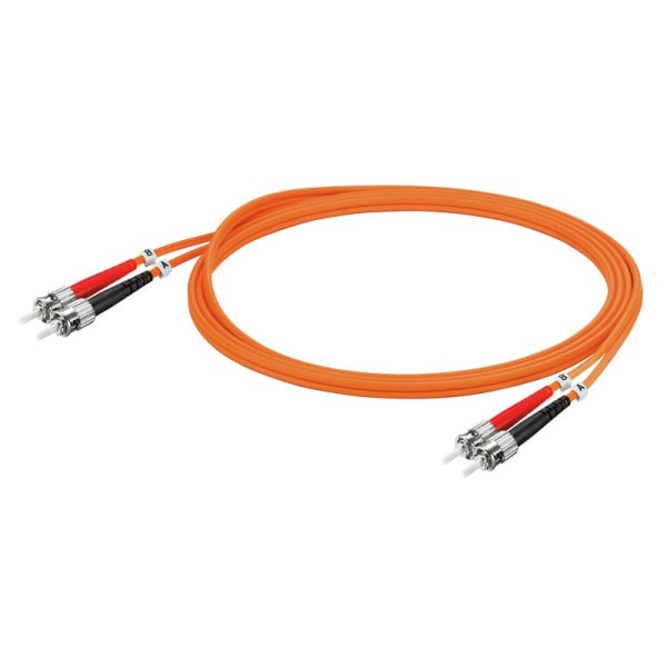WEIDMÜLLER - Patchkabel LWL, ZIPCORD, Multimode ST-ST, LSZH, 50µm, 1m