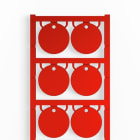 WEIDMÜLLER - Gerätemarkierung, Ø 30mm, mit 3,5mm Aufnahmebohrung, 30mm, PA 66, rot