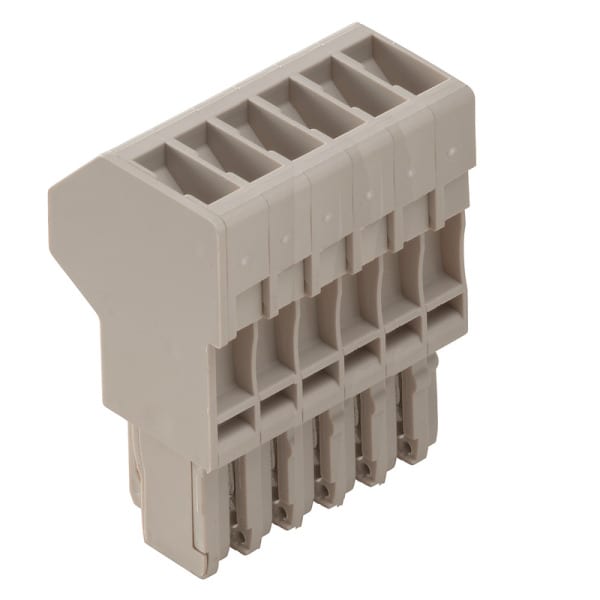 WEIDMÜLLER - Stecker (Klemmen), Schraubanschl, 2.5mm², 500V, 24A, Polzahl: 6, dunkelbeige