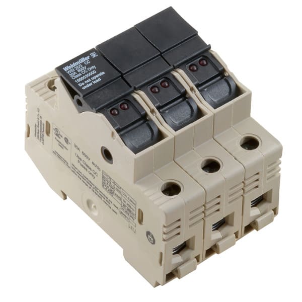 WEIDMÜLLER - Sicherungs-Reihenklemme, Schraubanschl, 25mm², 690V, 32A, dunkelbeige