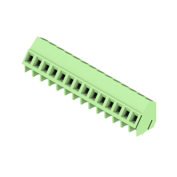 WEIDMÜLLER - Leiterplattenklemme, 5.08mm, Polzahl:14, Abgang: 135°, Zugbügelanschluss