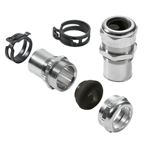 WEIDMÜLLER - Kabelverschraubung (Metall), Zubehör, M 32, 34mm, Messing, vernickelt