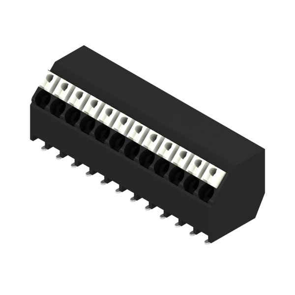 WEIDMÜLLER - Leiterplattenklemme, 3.50mm, Polzahl:12, Abgang: 135°, PUSH IN