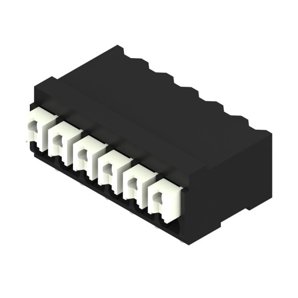 WEIDMÜLLER - Leiterplattenklemme, 3.50mm, Polzahl:6, Abgang: 90°, PUSH IN