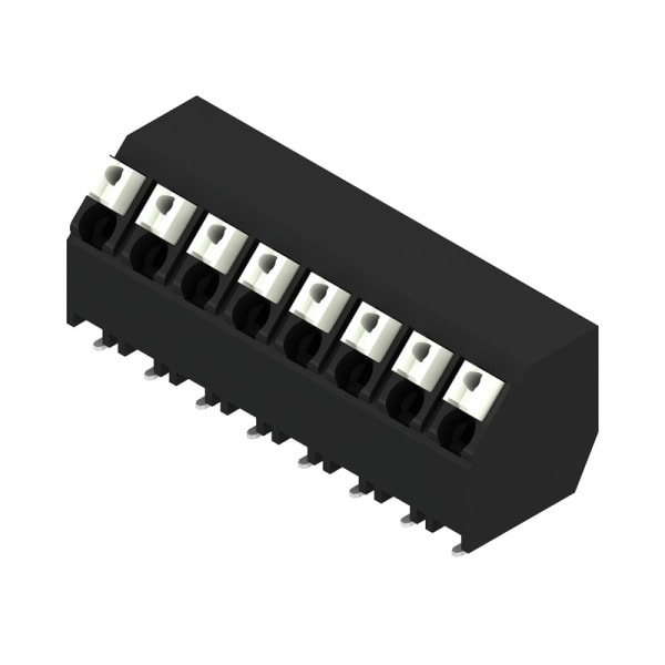 WEIDMÜLLER - Leiterplattenklemme, 5.00mm, Polzahl:8, Abgang: 135°, PUSH IN