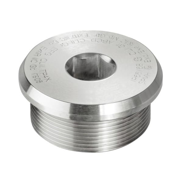 WEIDMÜLLER - Ex-Verschlussstopfen (Metall), M 25, 16mm, Edelstahl 1.4404 (316 L)