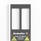 WEIDMÜLLER - Inlay Gerätemarkierer, CC-M 27/70, Ausführung: Aufnahme von 2 Schildern