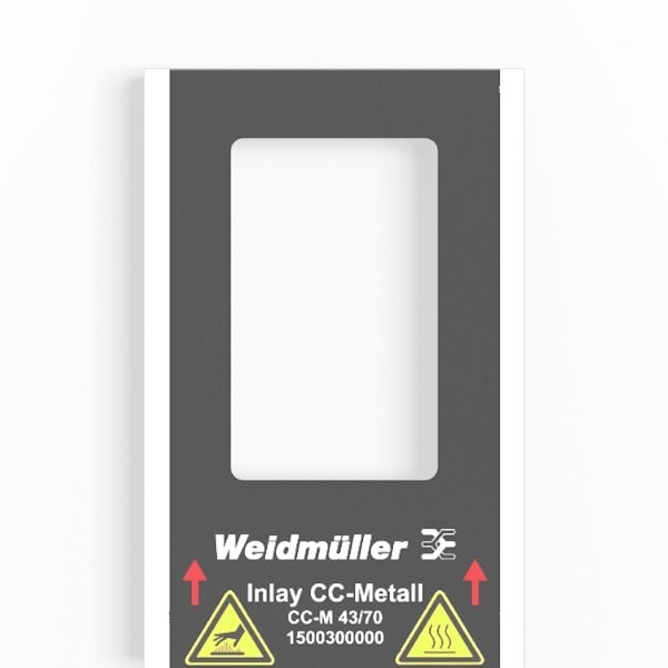 WEIDMÜLLER - Inlay Gerätemarkierer, CC-M 43/70, Ausführung: Aufnahme von 1 Schild