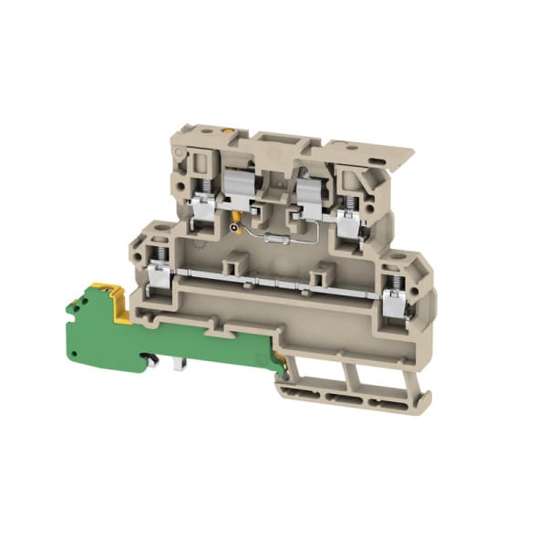 WEIDMÜLLER - Sicherungs-Reihenklemme, Schraubanschl, mit PE-Anschluss, 4mm², 36V, 6.3A