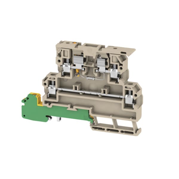 WEIDMÜLLER - Sicherungs-Reihenklemme, Schraubanschl, mit PE-Anschluss, 4mm², 70V, 6.3A