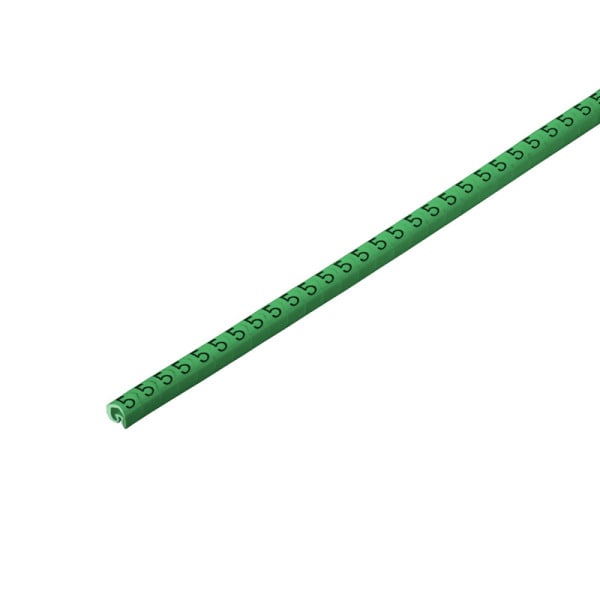 WEIDMÜLLER - Leitermarkierer, 1.3-3mm, 3x3.4mm, Zahlen 5, PVC, grün