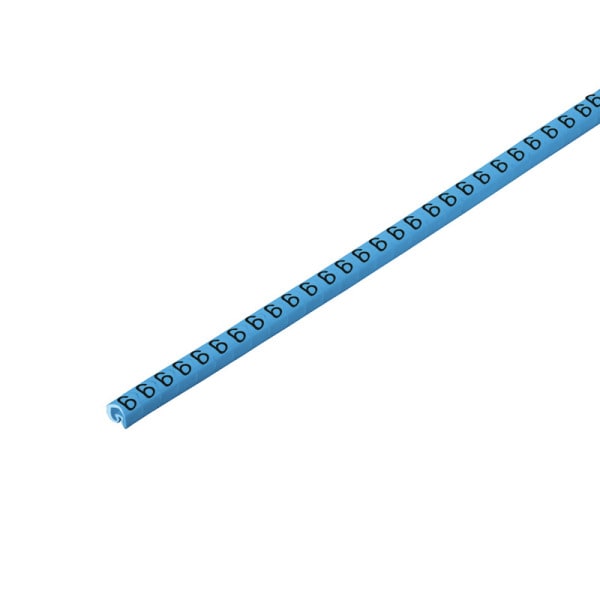 WEIDMÜLLER - Leitermarkierer, 1.3-3mm, 3x3.4mm, Zahlen 6, PVC, blau