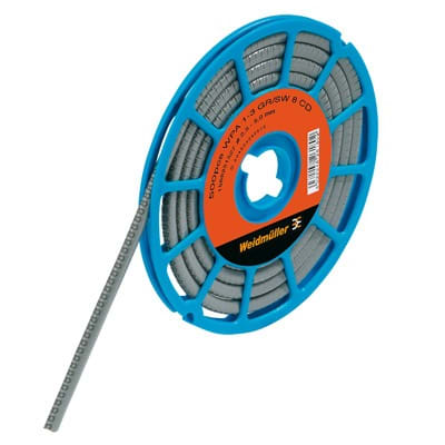 WEIDMÜLLER - Leitermarkierer, 1.3-3mm, 3x3.4mm, Zahlen 8, PVC, grau