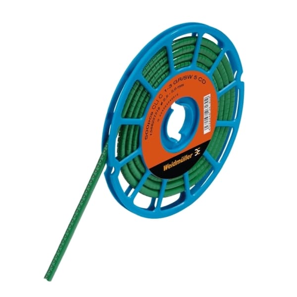 WEIDMÜLLER - Leitermarkierer, 2.5-5mm, 3x4.2mm, Neutral, PVC, grün