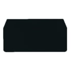 WEIDMÜLLER - Trennwand (Klemmen), Abschluss- und Zwischenplatte, 59.5x30.5mm, schwarz