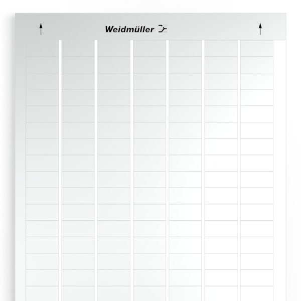 WEIDMÜLLER - Gerätemarkierung, selbstklebend, 25.4mm, Polyester, PVC frei, silber