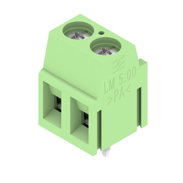 WEIDMÜLLER - Leiterplattenklemme, 5.00mm, Polzahl:2, Abgang: 90°, Zugbügelanschluss