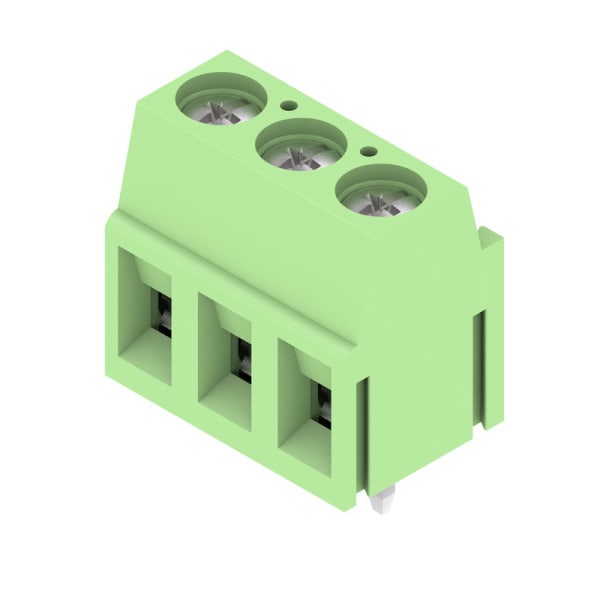WEIDMÜLLER - Leiterplattenklemme, 5.00mm, Polzahl:3, Abgang: 90°, Zugbügelanschluss