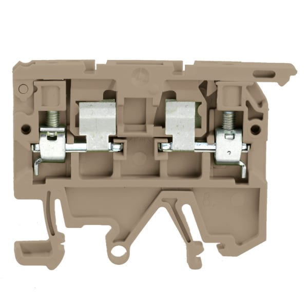WEIDMÜLLER - Sicherungs-Reihenklemme, Schraubanschl, 4mm², 500V, 6.3A, dunkelbeige