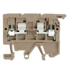 WEIDMÜLLER - Sicherungs-Reihenklemme, Schraubanschl, 4mm², 500V, 6.3A, dunkelbeige