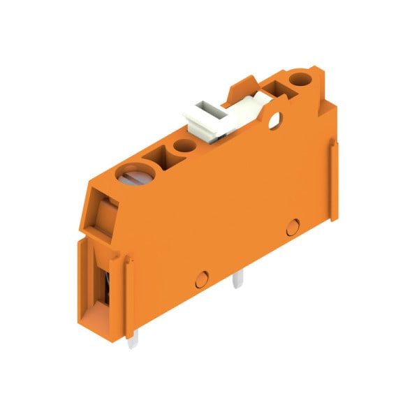 WEIDMÜLLER - Leiterplattenklemme, 5.08mm, Polzahl:1, Abgang: 90°, Zugbügelanschluss