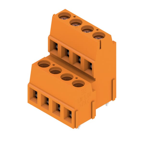 WEIDMÜLLER - Leiterplattenklemme, 5.08mm, Polzahl:8, Abgang: 90°, Zugbügelanschluss