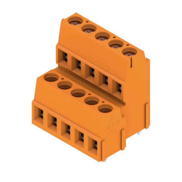 WEIDMÜLLER - Leiterplattenklemme, 5.08mm, Polzahl:10, Abgang: 90°, Zugbügelanschluss