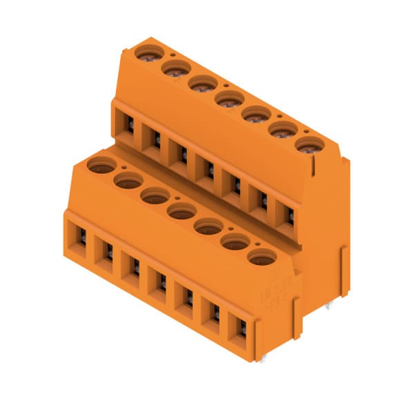 WEIDMÜLLER - Leiterplattenklemme, 5.08mm, Polzahl:14, Abgang: 90°, Zugbügelanschluss