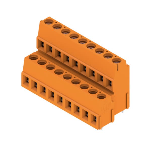 WEIDMÜLLER - Leiterplattenklemme, 5.08mm, Polzahl:18, Abgang: 90°, Zugbügelanschluss