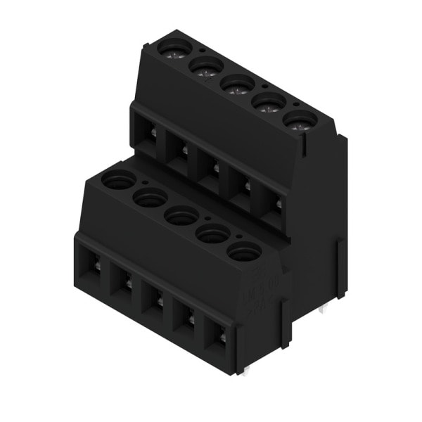 WEIDMÜLLER - Leiterplattenklemme, 5.08mm, Polzahl:10, Abgang: 90°, Zugbügelanschluss