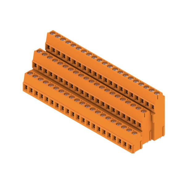 WEIDMÜLLER - Leiterplattenklemme, 5.08mm, Polzahl:63, Abgang: 90°, Zugbügelanschluss