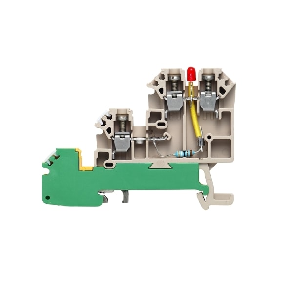 WEIDMÜLLER - Initiator-, Aktor-Reihenklemme, Schraubanschl, 2.5mm², 30 V, 17.5A, dunkelbeige