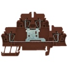 WEIDMÜLLER - Mehrstock-Reihenklemme, Zugfederanschluss, 2.5mm², 500V, 20A, braun