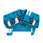WEIDMÜLLER - Durchgangs-Reihenklemme, Zugfederanschluss, 4mm², 800V, 32A, blau
