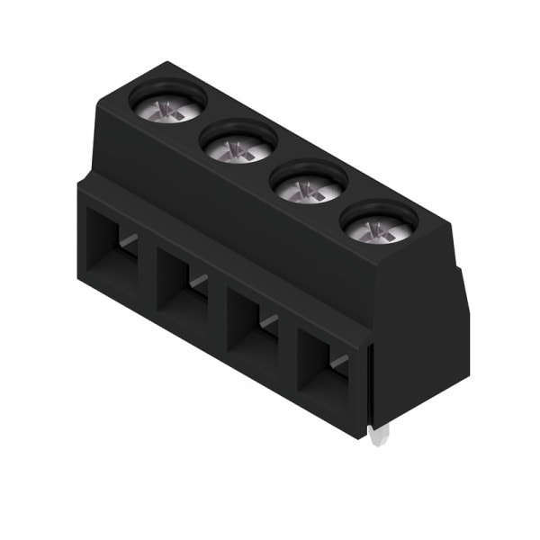 WEIDMÜLLER - Leiterplattenklemme, 5.08mm, Polzahl:4, Abgang: 90°, Zugbügelanschluss