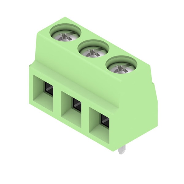 WEIDMÜLLER - Leiterplattenklemme, 5.08mm, Polzahl:3, Abgang: 90°, Zugbügelanschluss