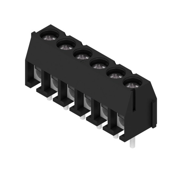 WEIDMÜLLER - Leiterplattenklemme, 3.50mm, Polzahl:6, Abgang: 90°, Druckbügel-Anschluss