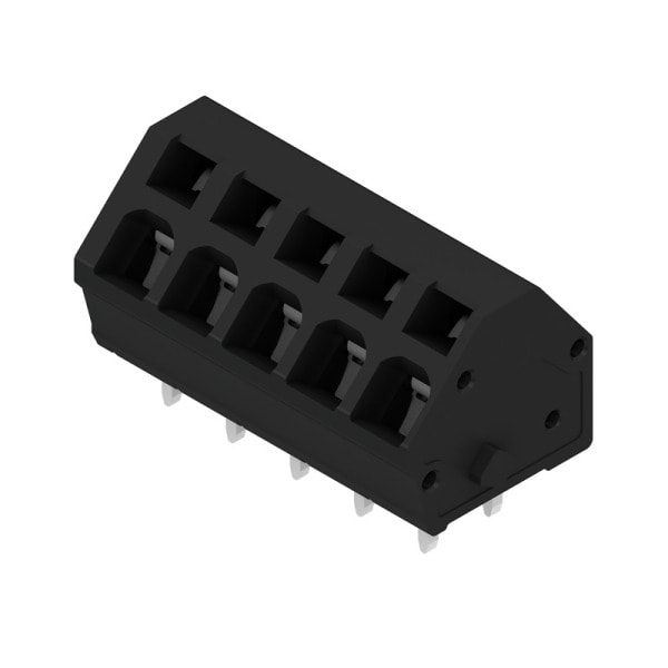 WEIDMÜLLER - Leiterplattenklemme, 5.00mm, Polzahl:5, Abgang: 135°