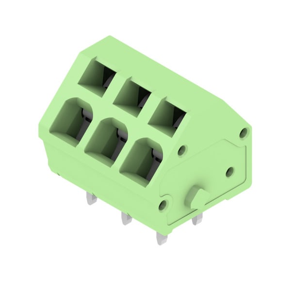 WEIDMÜLLER - Leiterplattenklemme, 5.00mm, Polzahl:3, Abgang: 135°