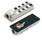 WEIDMÜLLER - Sensor-/Aktor-Verteiler, Komplett-Modul, Rückwanddurchführung, Flachkabelstecker, 10-polig