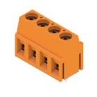 WEIDMÜLLER - Leiterplattenklemme, 5.00mm, Polzahl:4, Abgang: 90°, Zugbügelanschluss